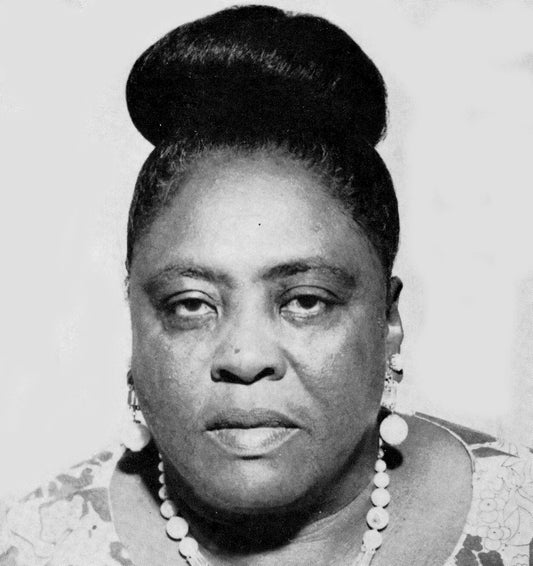 stone faced Fannie Lou Hamer portrait