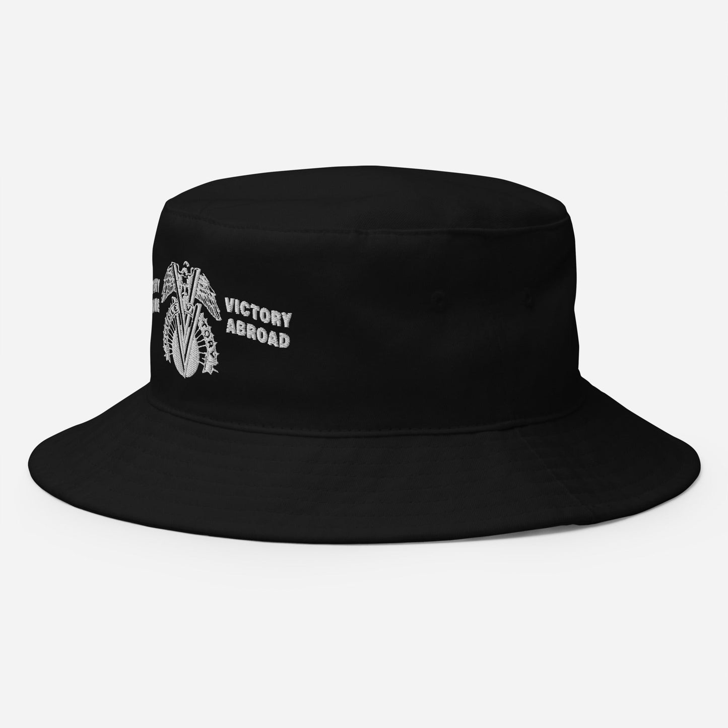 a black hat with the words Double V Campaign victory abroad, victory at home around it