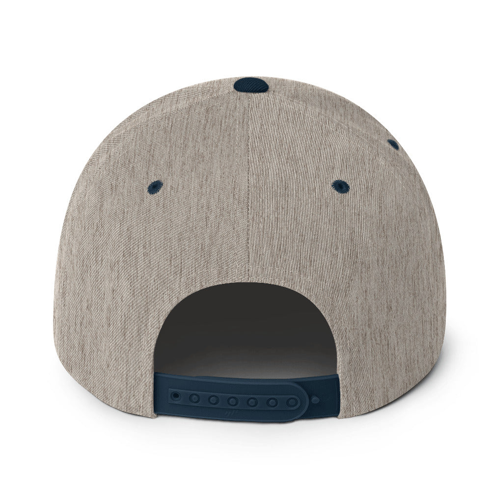 grey and black hat