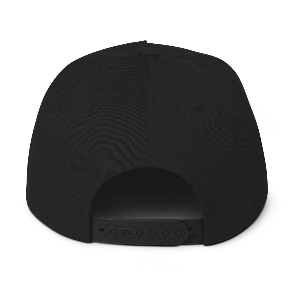 a black hat on a white background