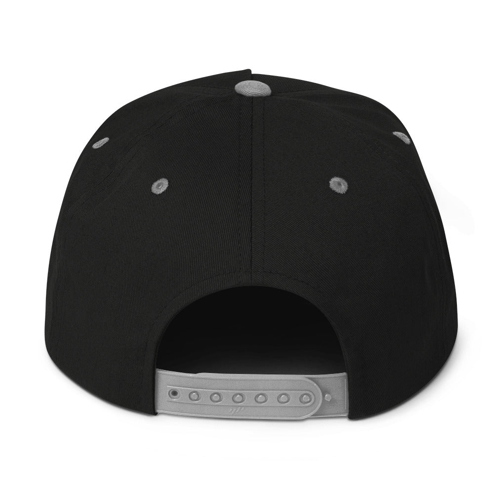 a black hat with a silver visor