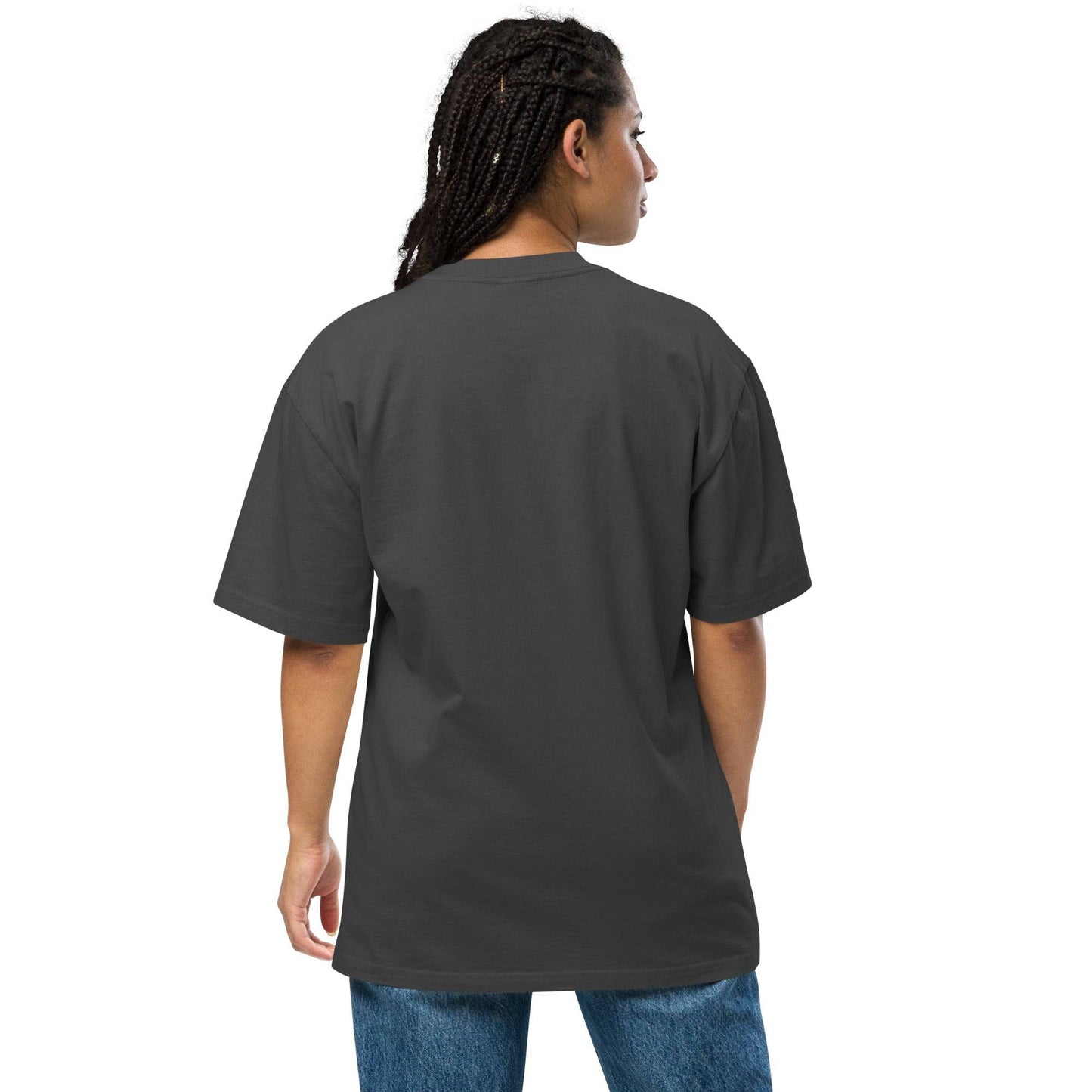 Back view of Black Wall Street 1921 oversized t-shirt