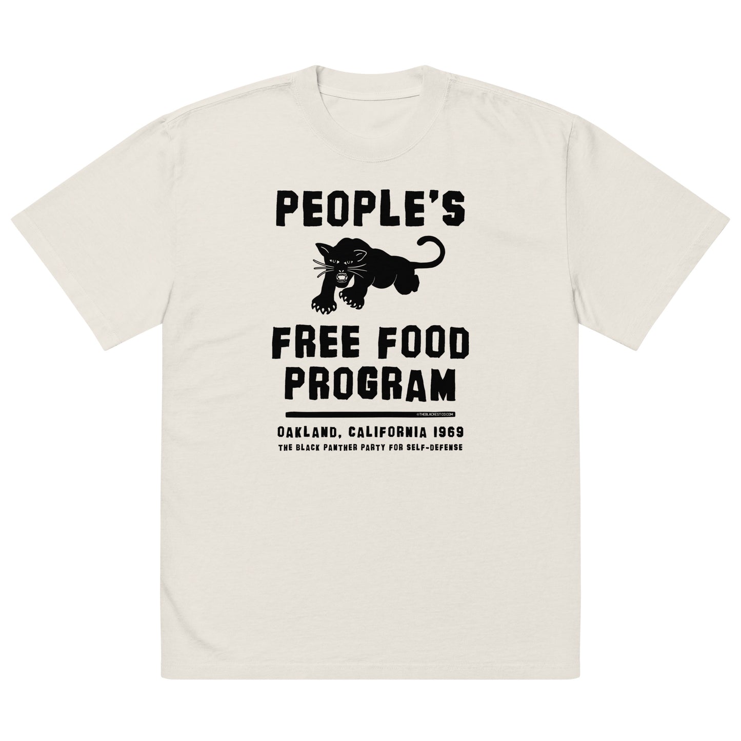 People's Free Food Program oversized premium tee