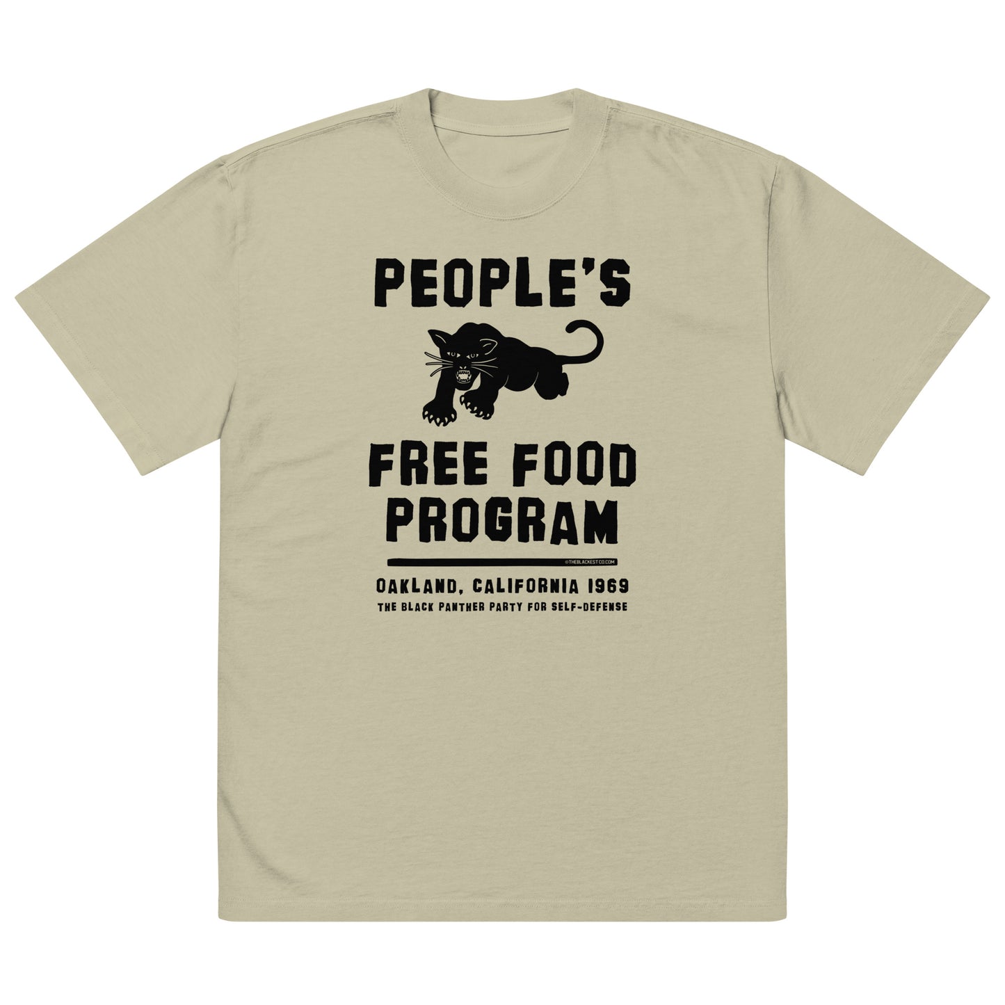 People's Free Food Program oversized tee front view