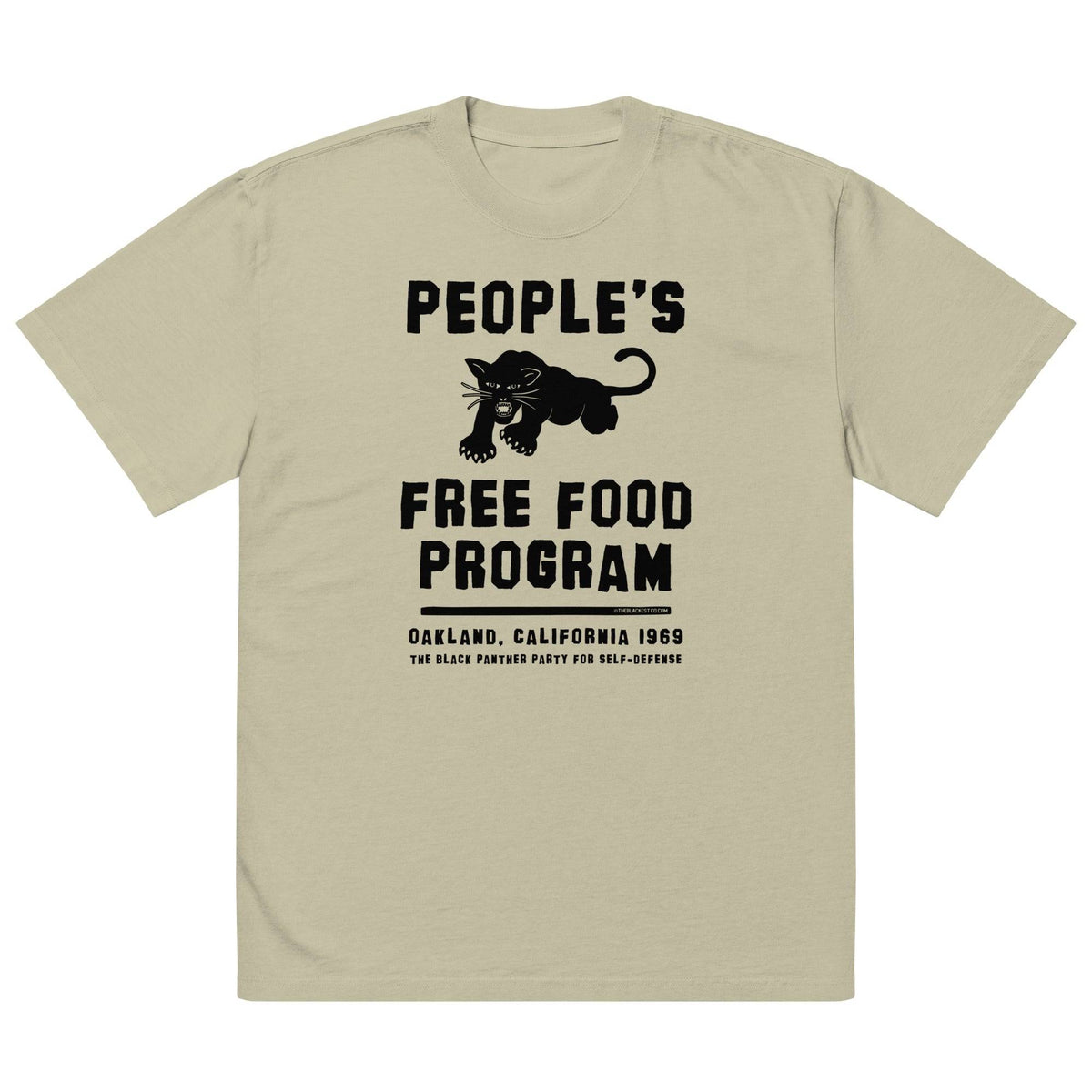 People's Free Food Program oversized tee front view