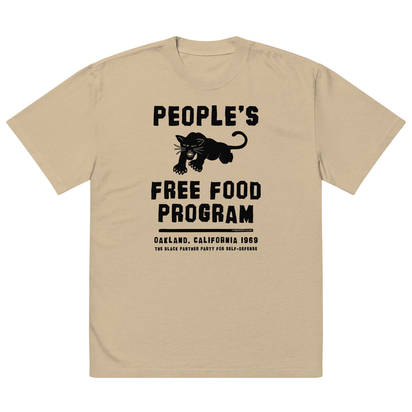 People's Free Food Program oversized tee design