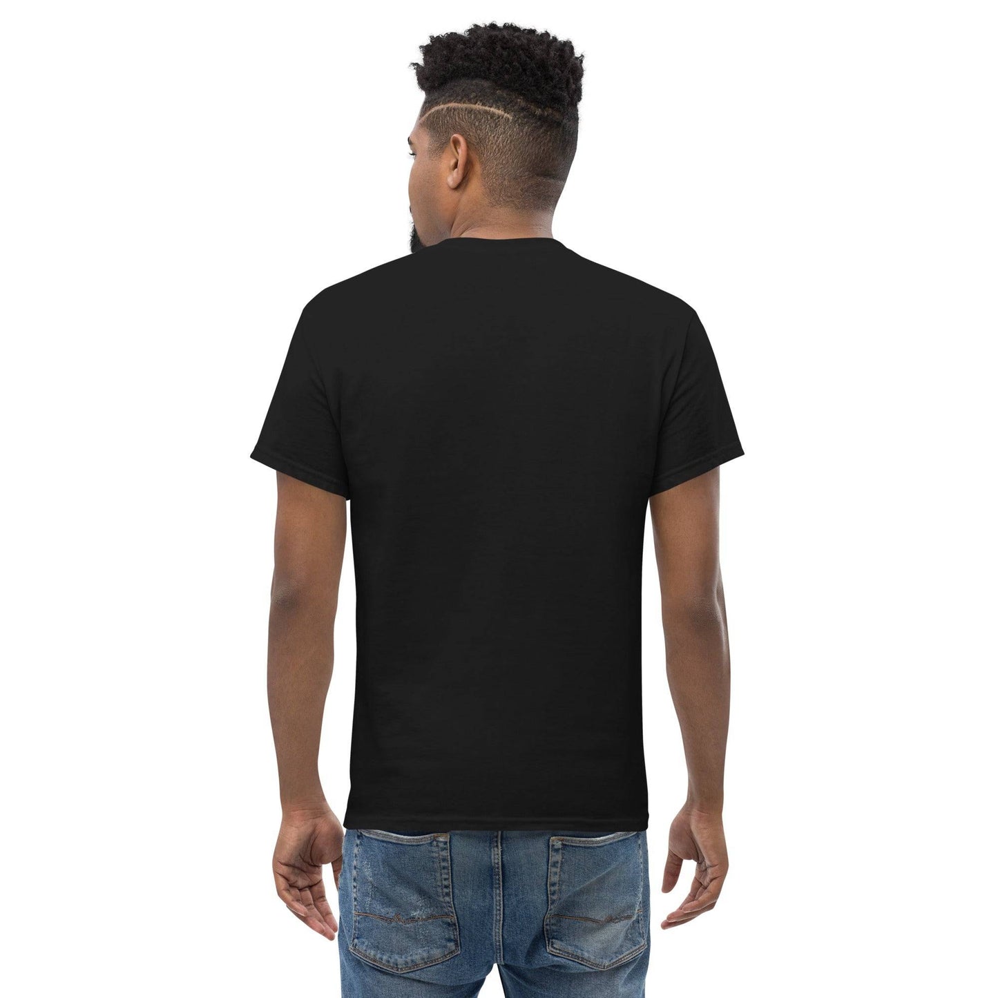 Back view of plain black Special Field Order No. 15 Reparations T-Shirt, part of the Forty Acres Tee collection.