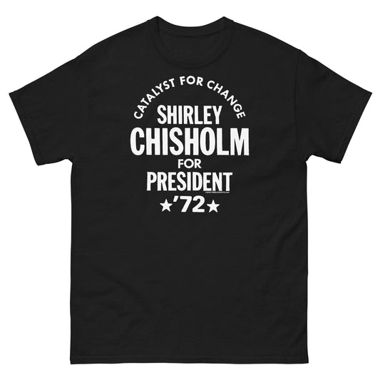 Black Shirley Chisholm For President 72 T-Shirt