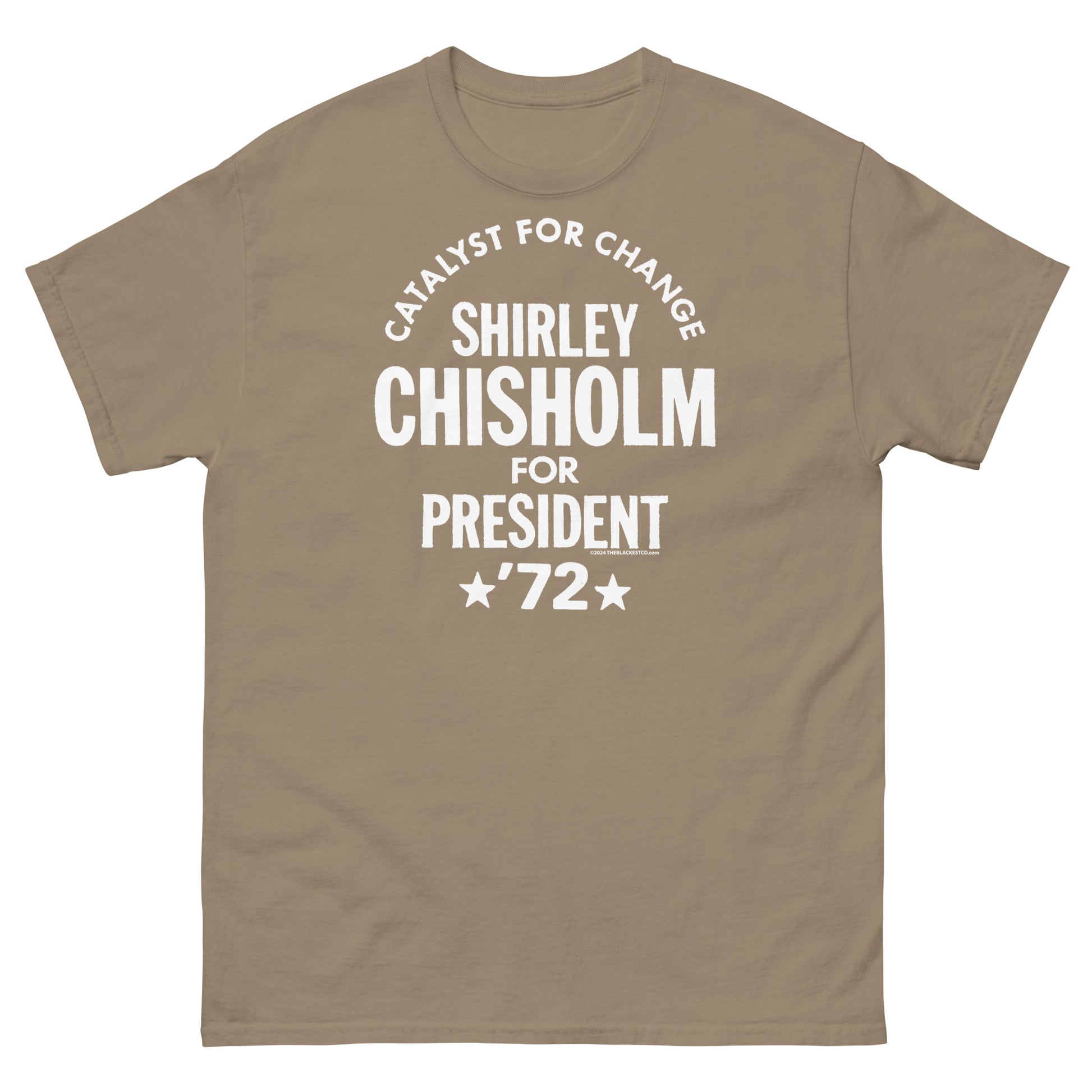 Tan Shirley Chisholm For President 72 T-Shirt