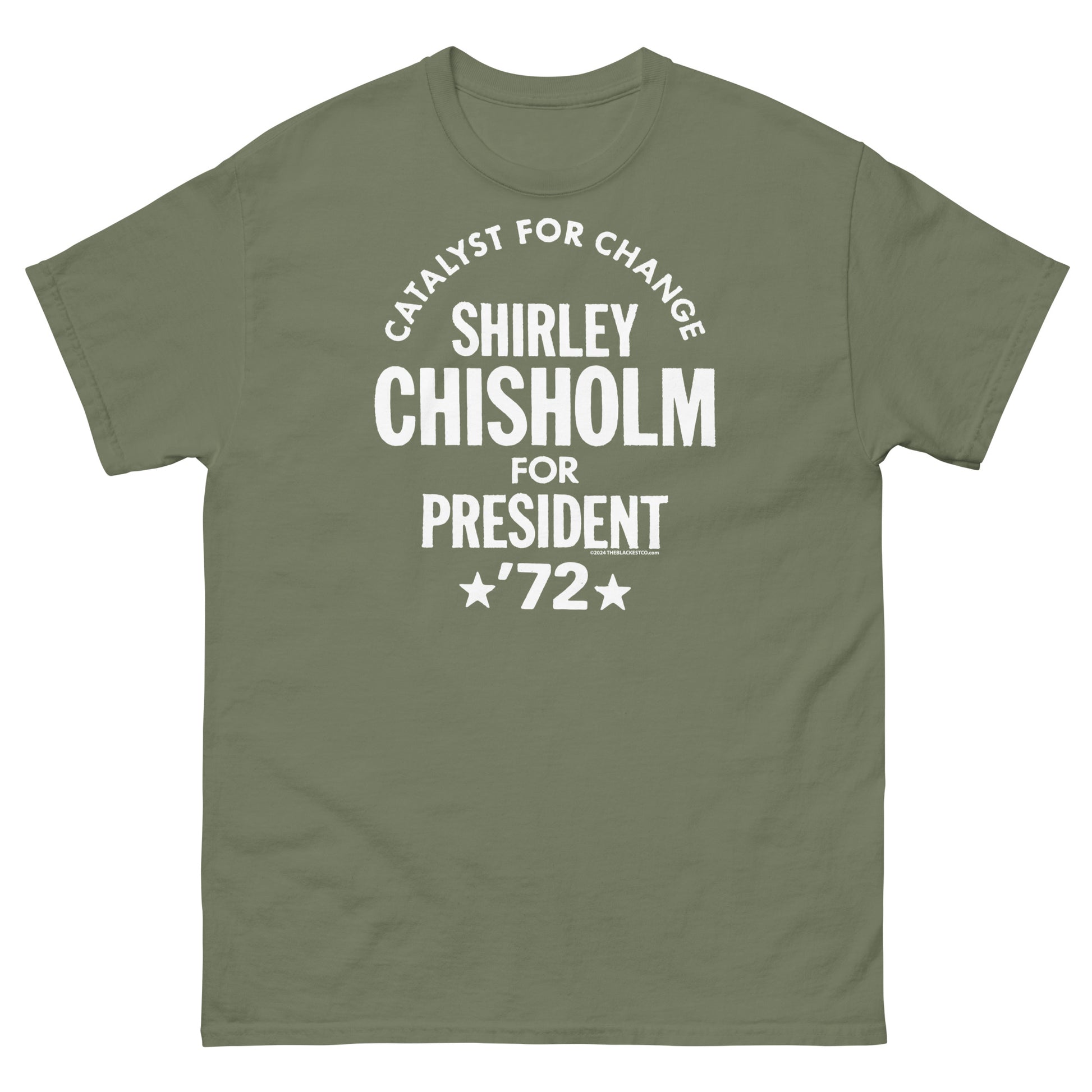 Green Shirley Chisholm For President 72 T-Shirt
