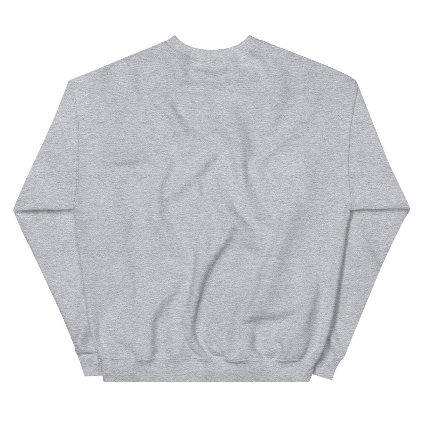 a grey sweatshirt with a white background