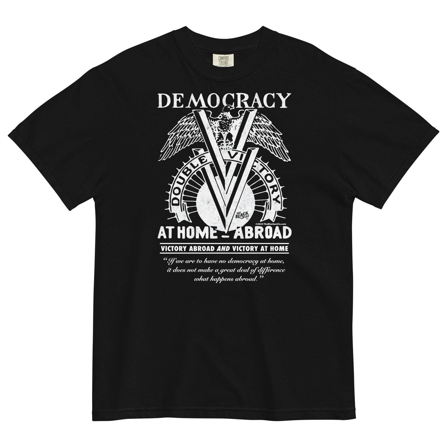 Black Double V Campaign WWII Black Soldiers T-shirt