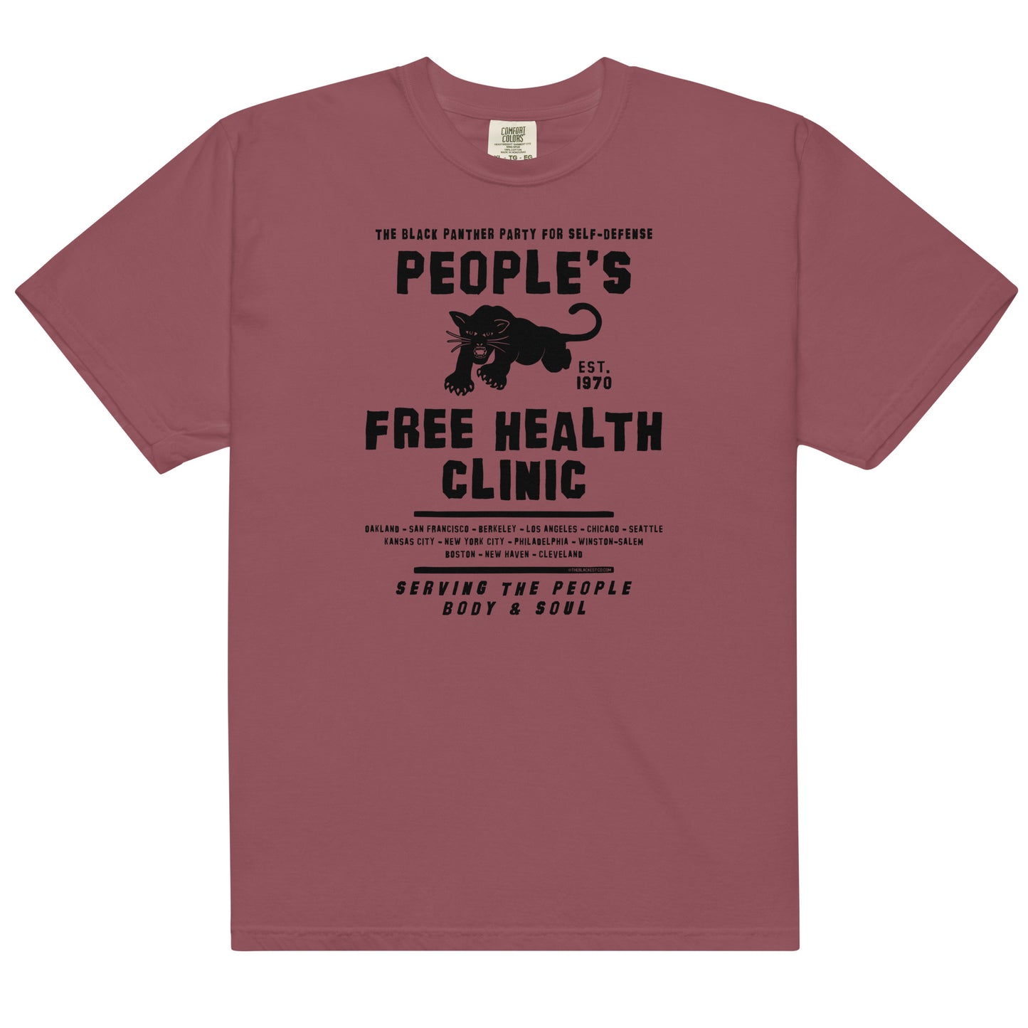 Red People's Free Health Clinic BPP T-shirt