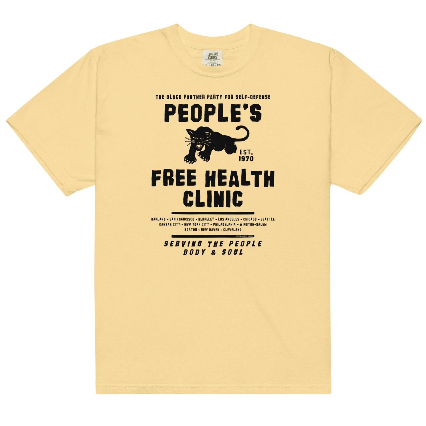 Yellow People's Free Health Clinic BPP T-shirt
