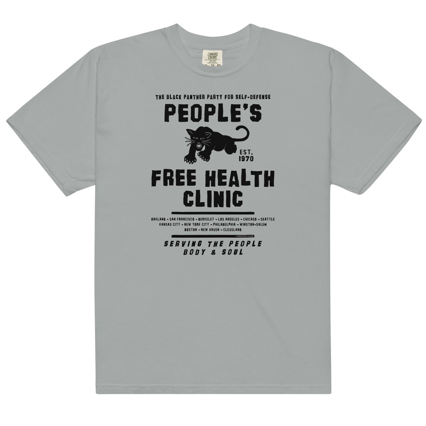 Light gray People's Free Health Clinic BPP T-shirt