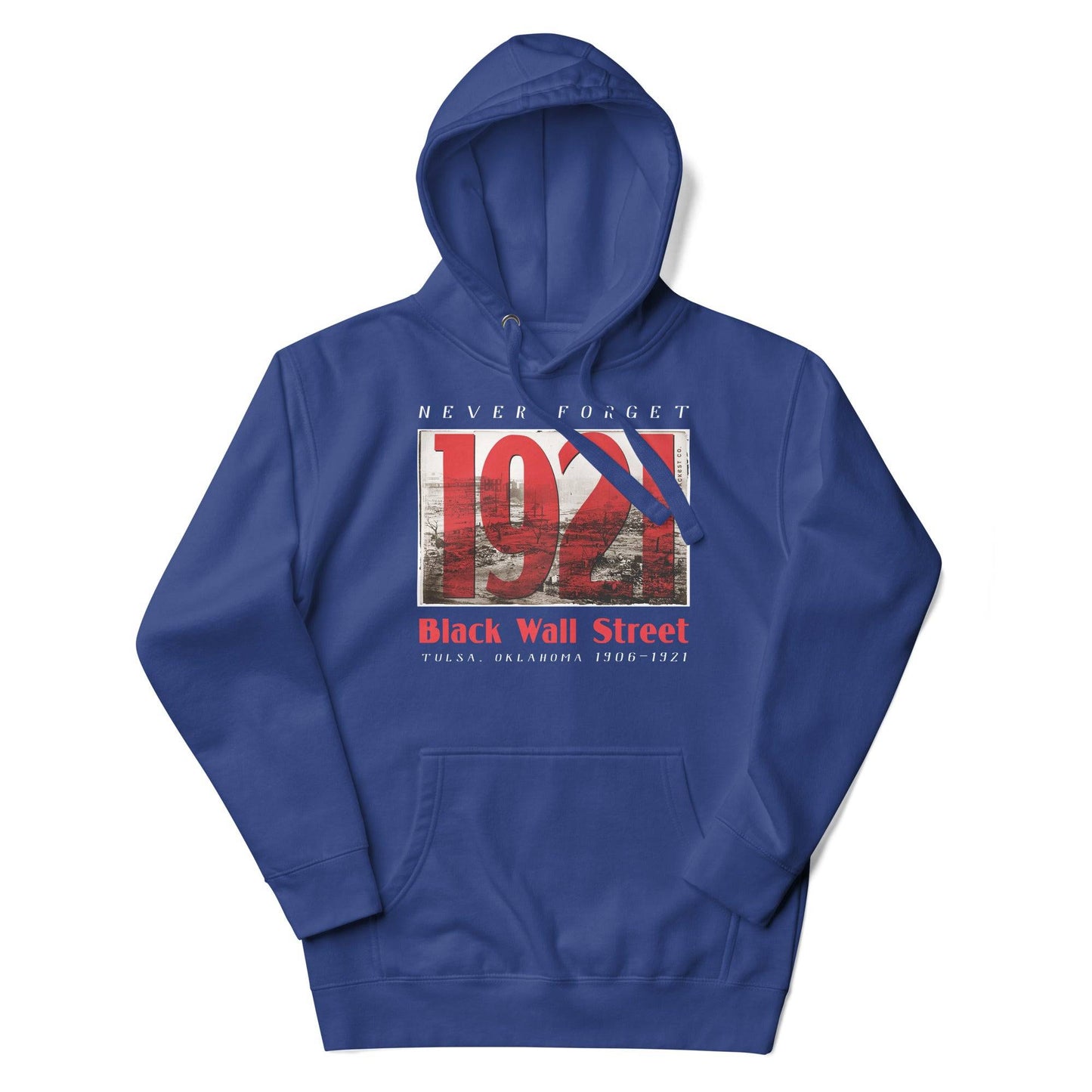 Black Wall Street 1921 hoodie in blue