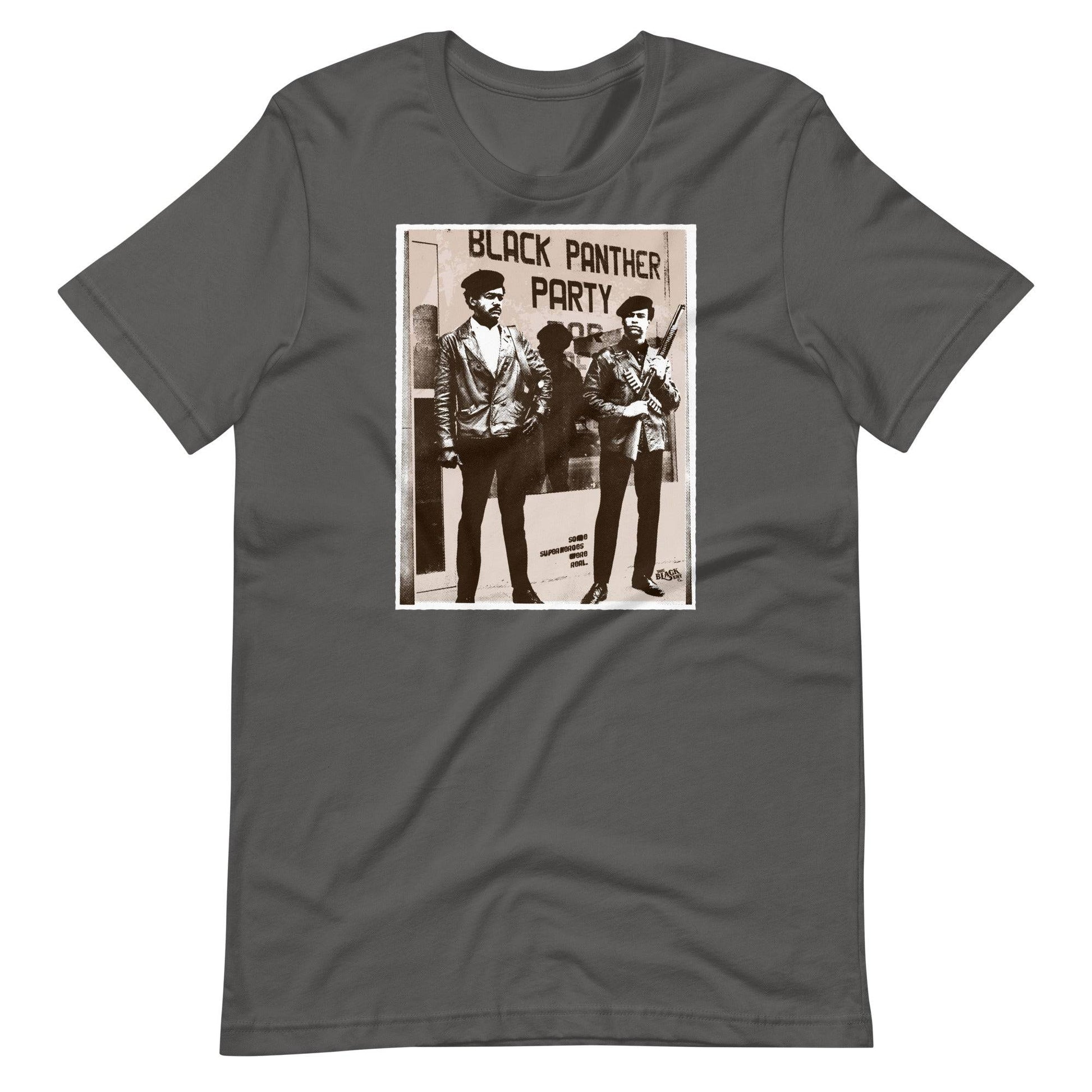 a t - shirt with a picture of huey newton and bobby seale standing next to each other