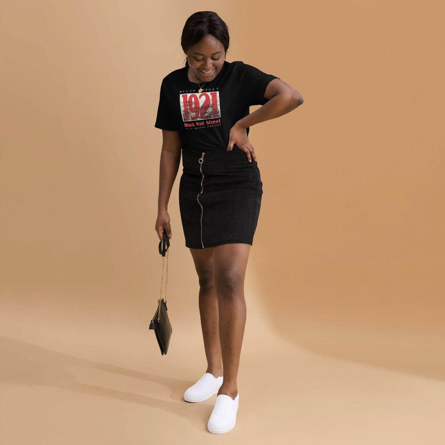 Woman in Black Wall Street 1921 t-shirt and skirt