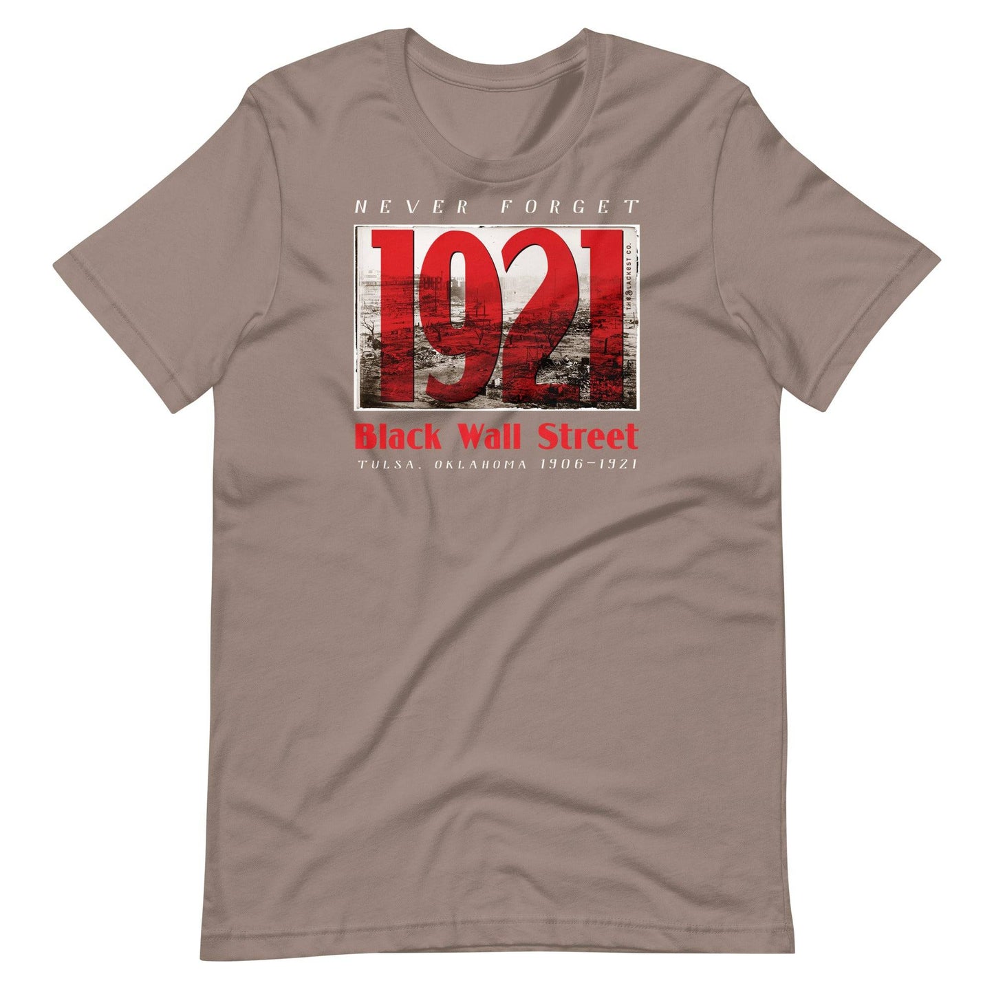 Black Wall Street 1921 tribute t-shirt in tan