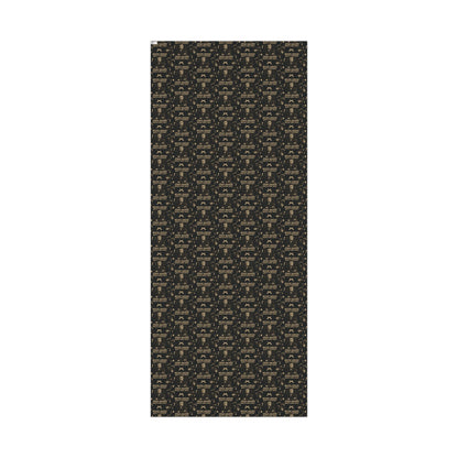 Full view of John Brown History Christmas Wrapping Paper sheet with dense repeating pattern, ideal for bold and historic seasonal gift wrap.