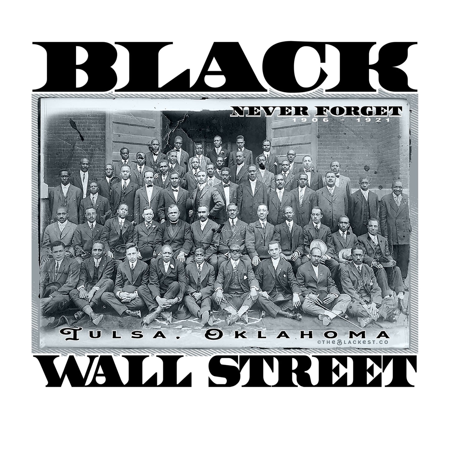 Black Wall Street Vintage History Unisex T-Shirt