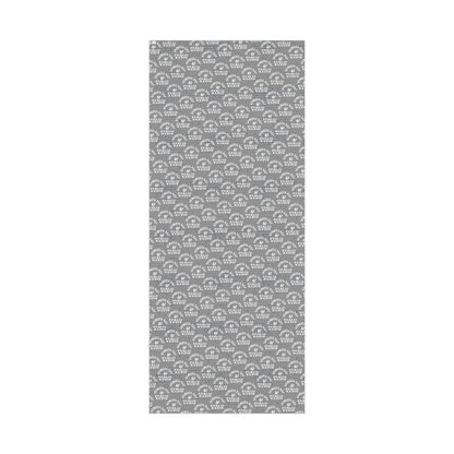 Full rectangular sheet of Gangsta Wrap & Public Radio Wrapping Paper, ideal for wrapping large gifts with a hip hop and public radio twist.