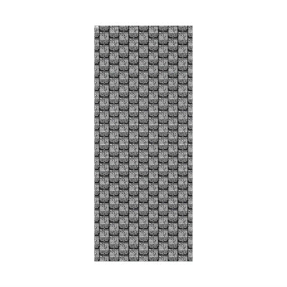 Full sheet of Why The Far Right Is Angry Christmas Gift Wrapping Paper with repeated bold text design, ideal for statement-making gift wrap.