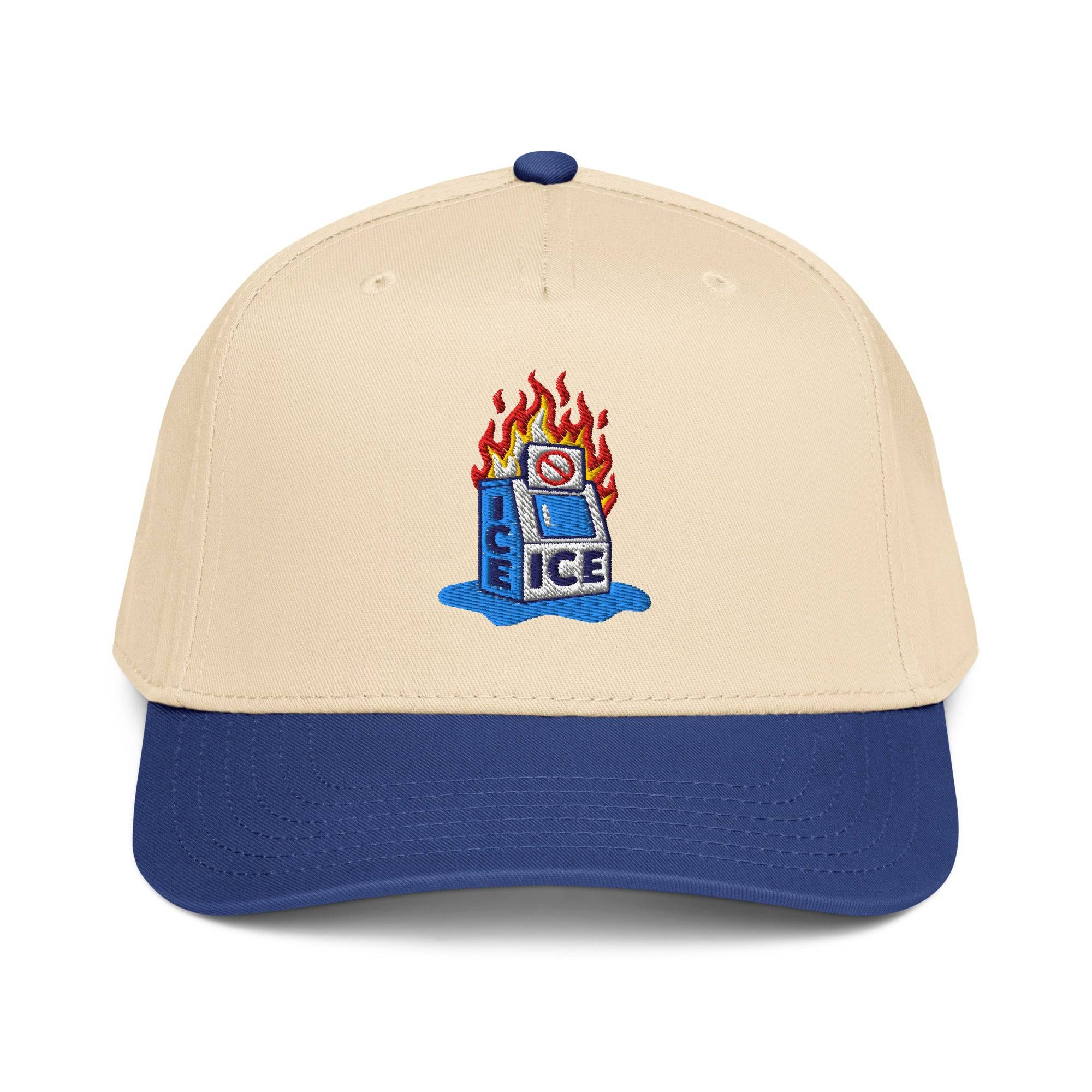 Abolish ICE Burning Machine 5 Panel Snapback Cap by TheBlackest Co.