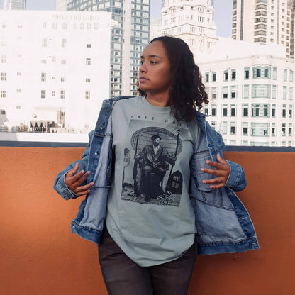 Free Huey P. Newton Premium Heavyweight Tee