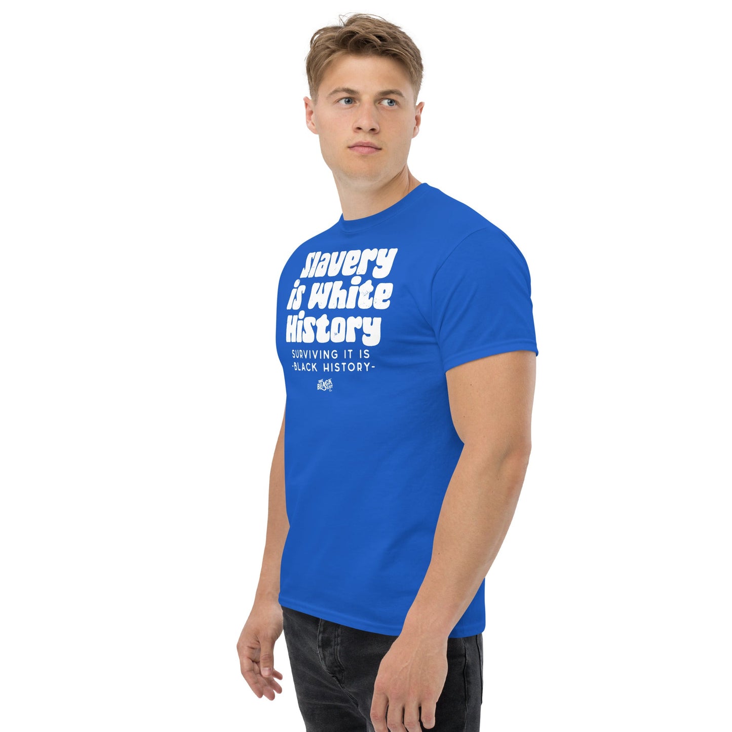 ALLY VERSION Slavery Is White History T-Shirt