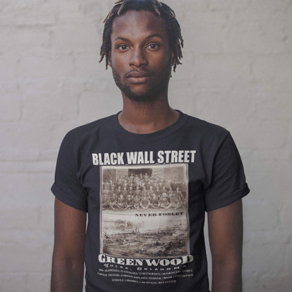 Black Wall Street Vintage History Before And After Photos T Shirt