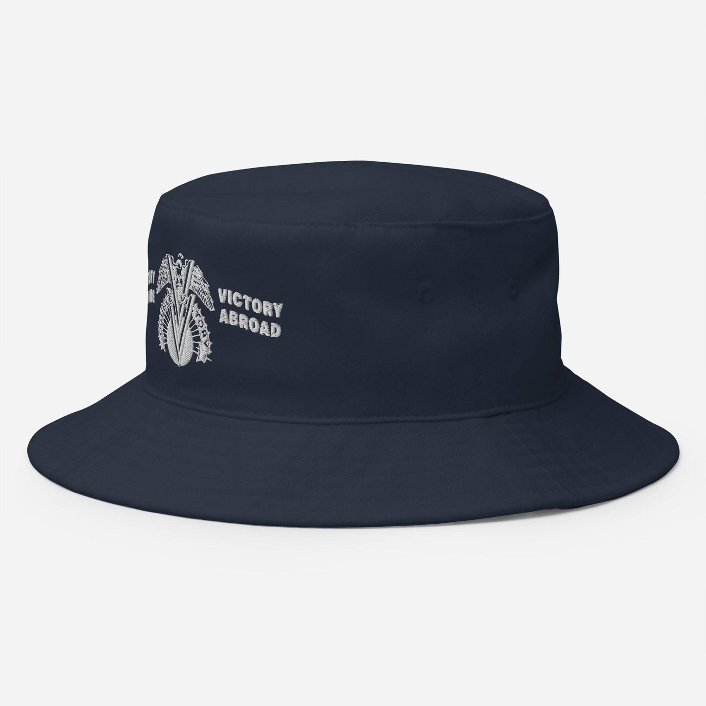 Double V Campaign Embroidered Bucket Hat