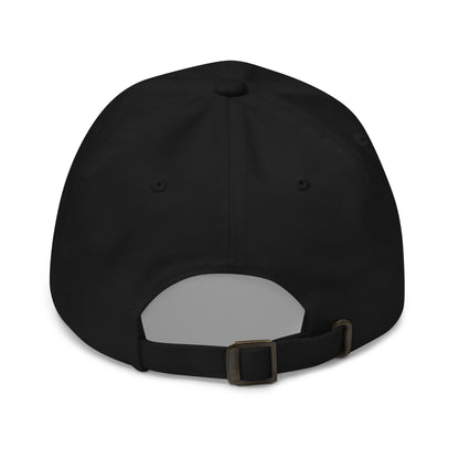 Back view of the Double V Campaign Victory Home Abroad Baseball Cap featuring an adjustable strap with metal buckle for a custom fit.