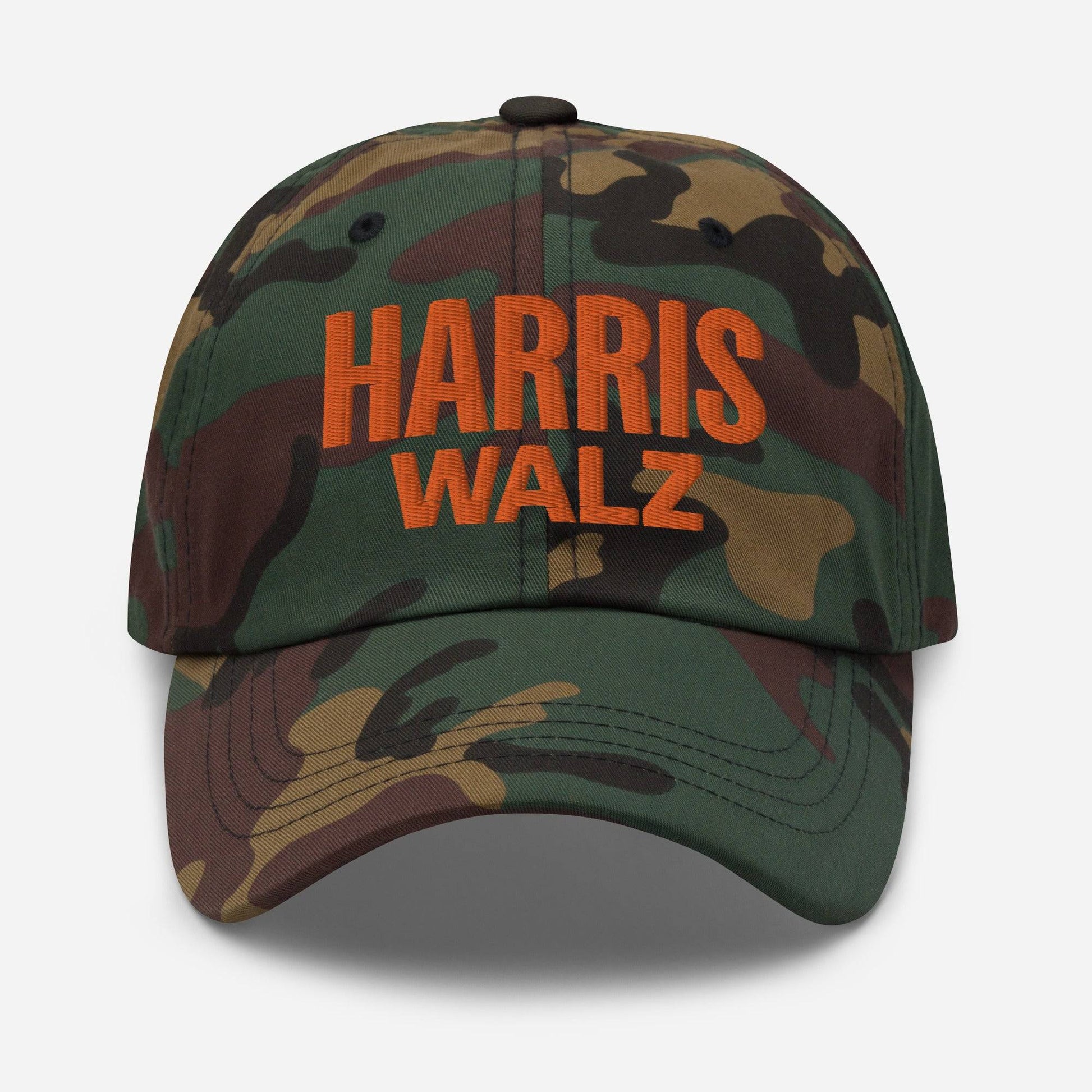 Harris Walz camo hat, front view