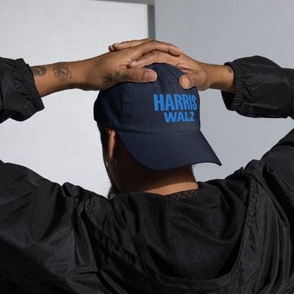 Back view of Harris Walz dad hat