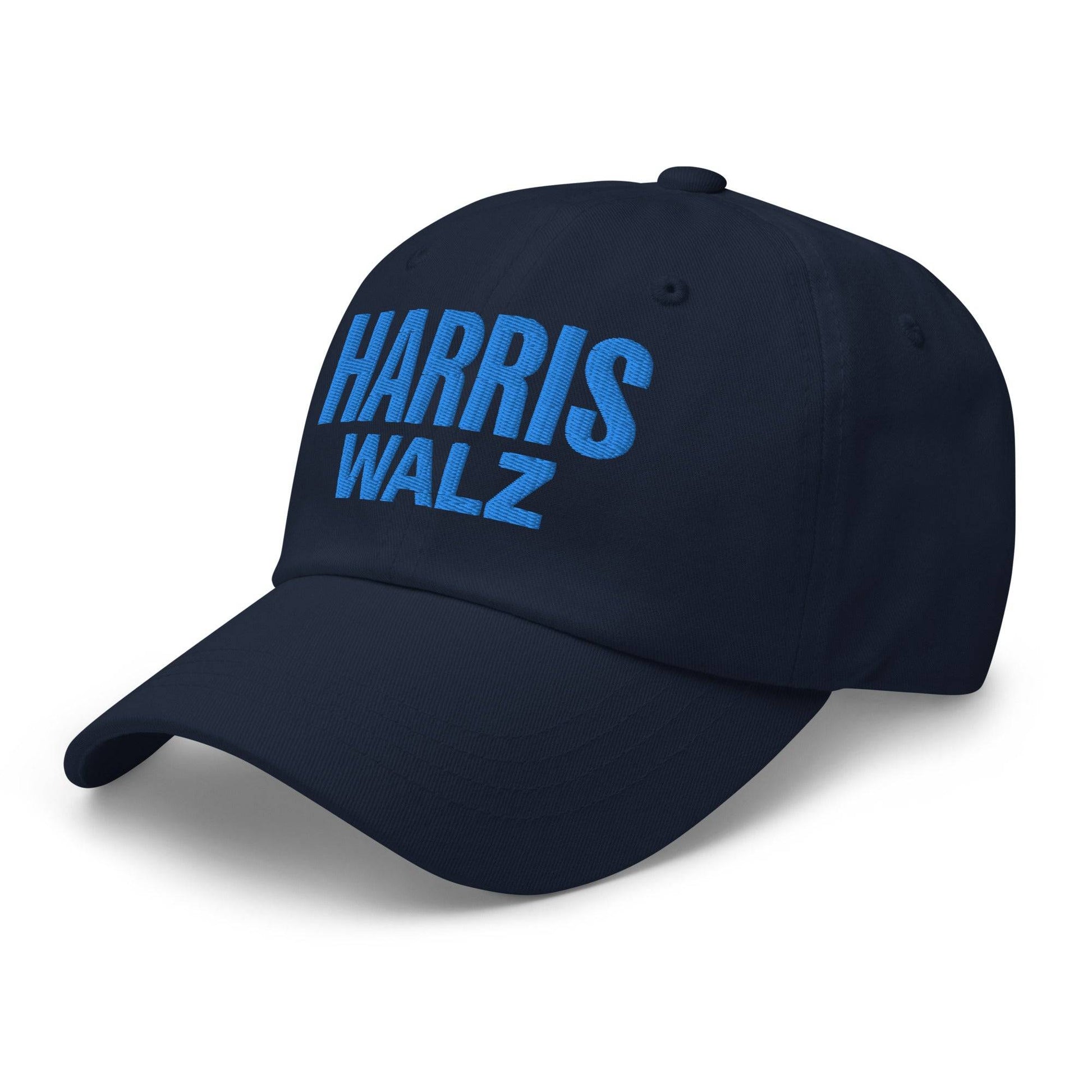 Navy Harris Walz embroidered dad hat