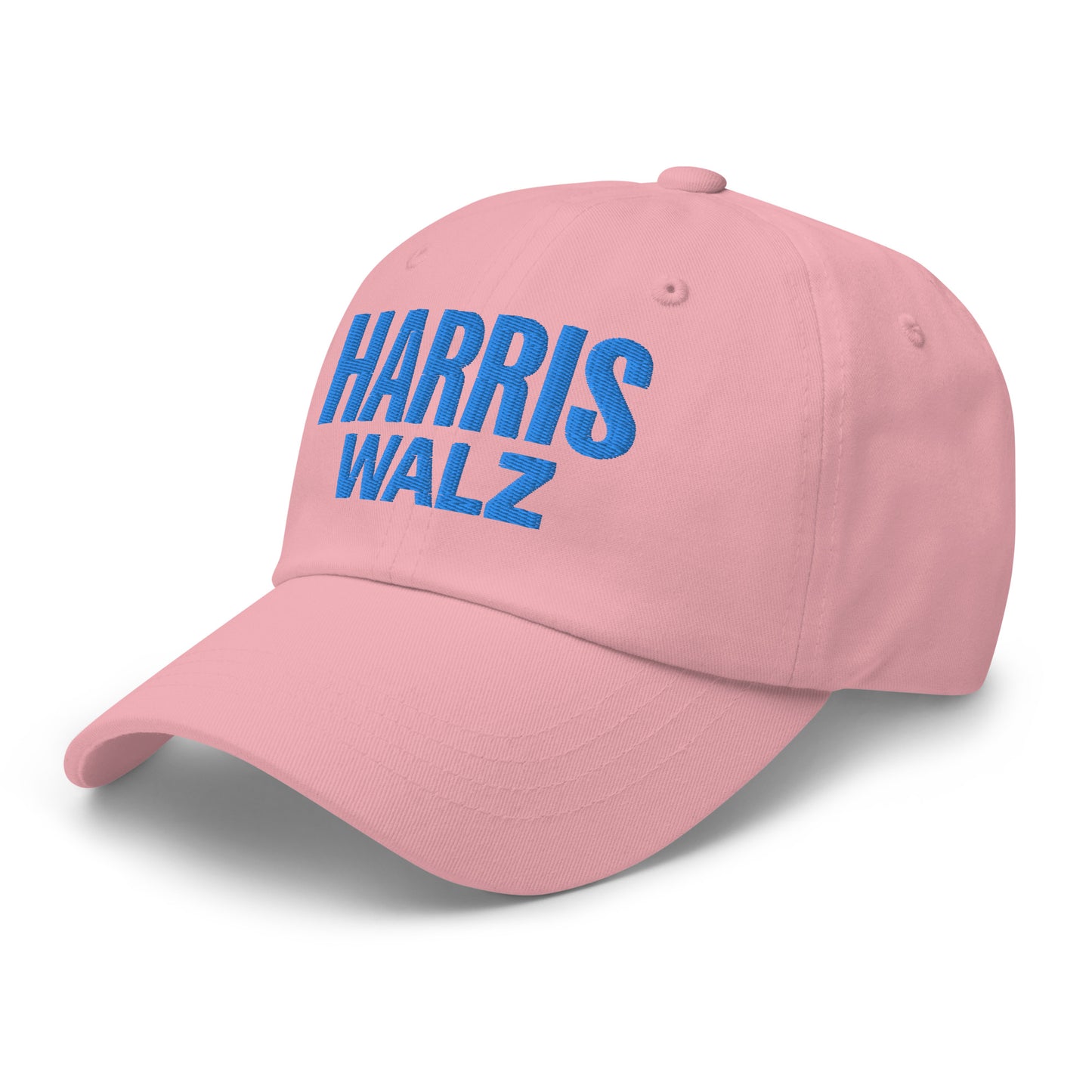 Pink Harris Walz embroidered dad hat