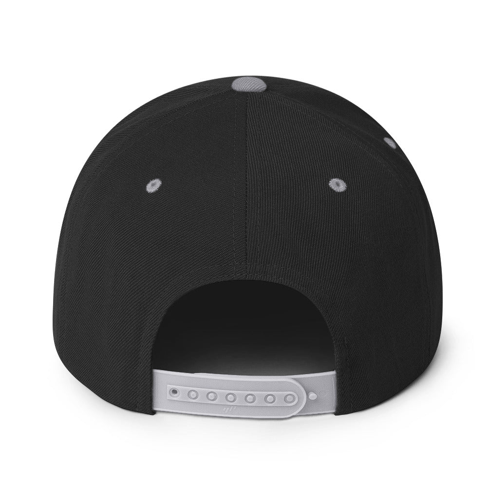 black and grey hat on white background