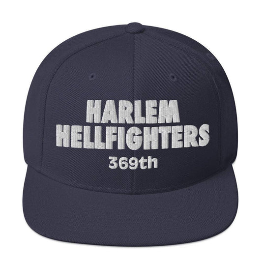 navy hat with harlem hellfighters 369th text