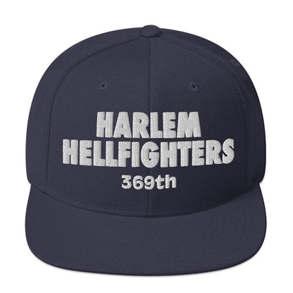 navy hat with harlem hellfighters 369th text