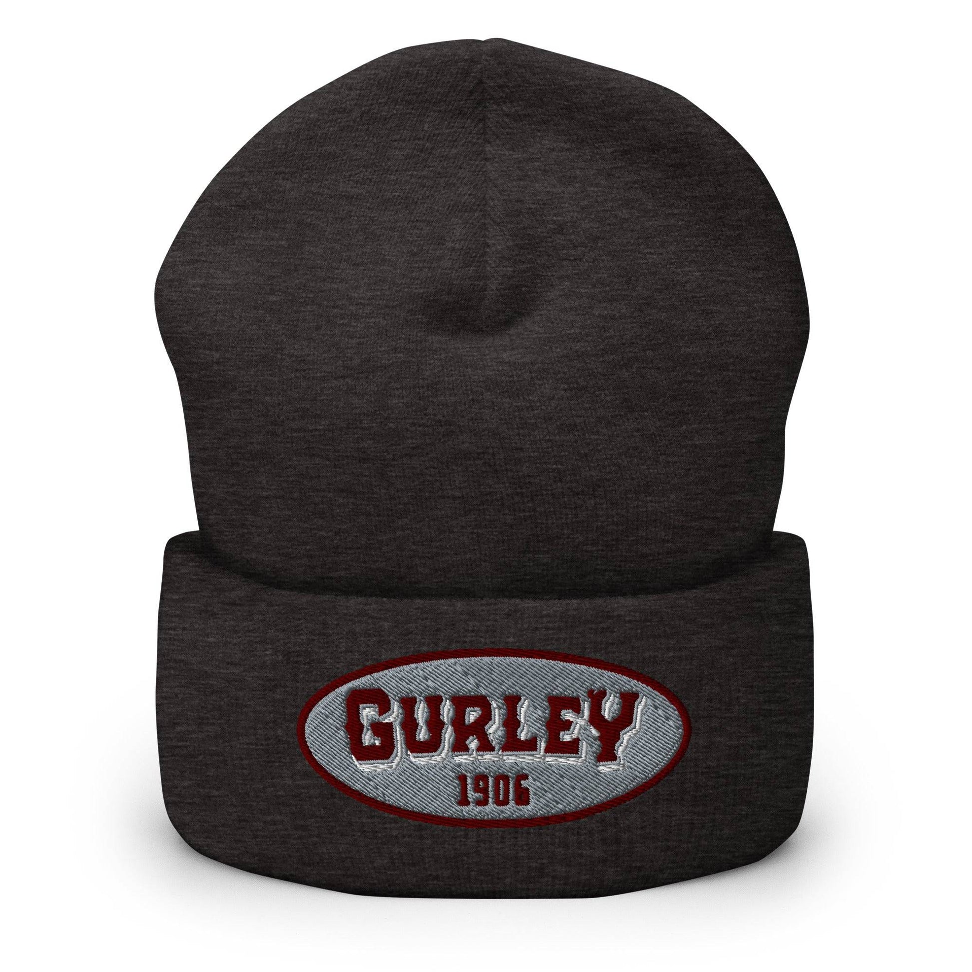 Gurley 1906 embroidered beanie in dark gray