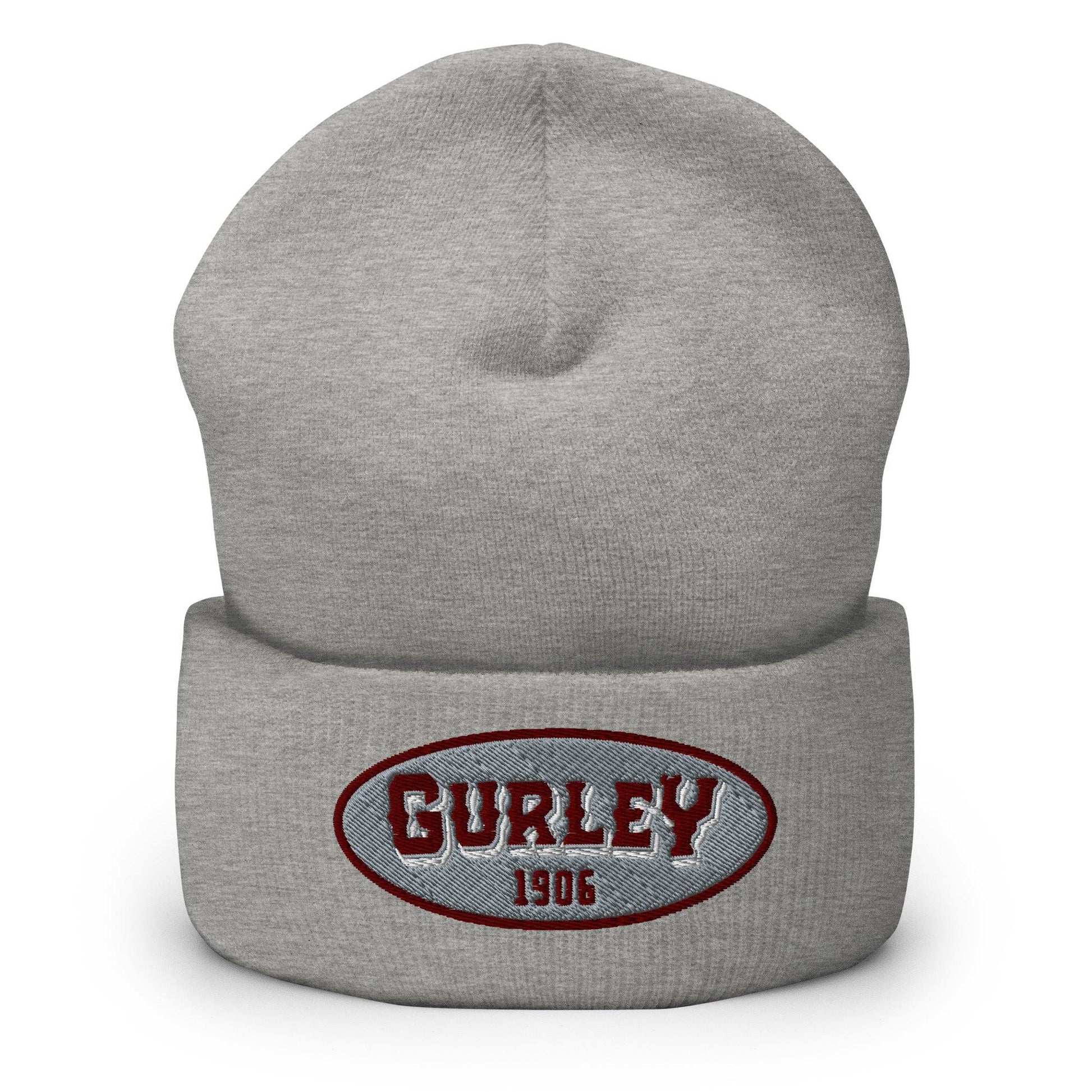 Gurley 1906 embroidered beanie in light gray