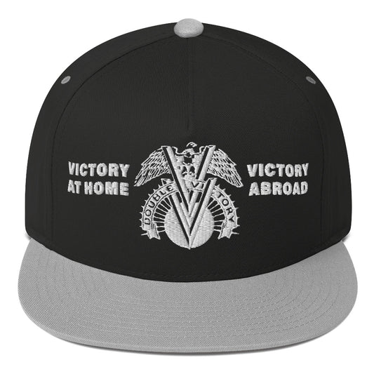 a black and grey victory at home hat