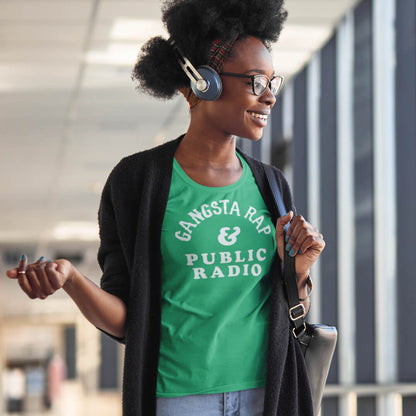 Gangsta Rap And Public Radio Womens Softstyle T-shirt
