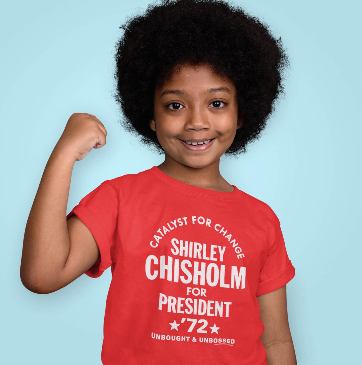 Youth Shirley Chisholm For President 72 Classic Tee in red