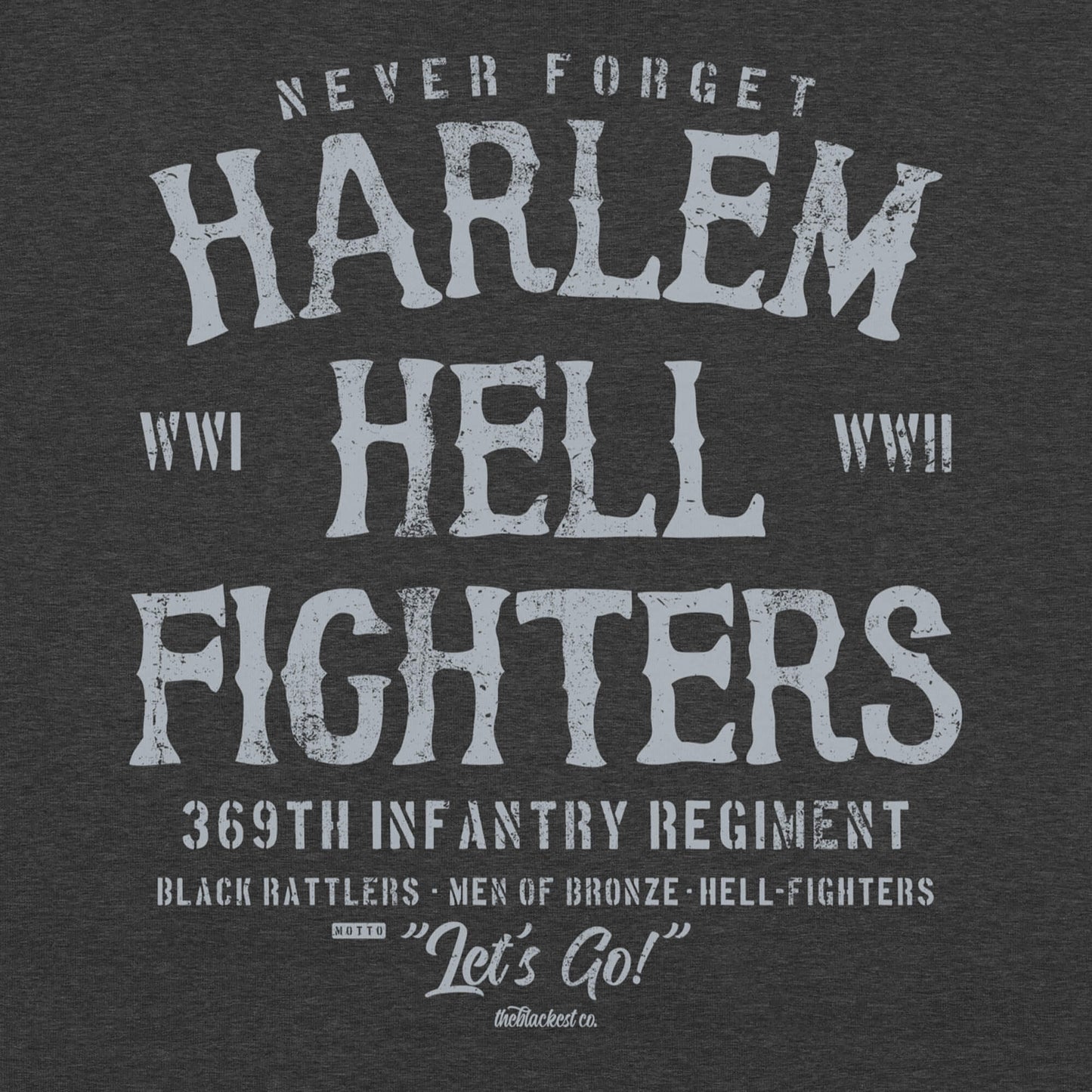 Harlem Hellfighters Black Soldiers World Wars I and II T-Shirt