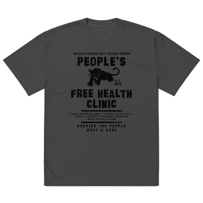 People's Free Health Clinic BPP oversized t-shirt in black