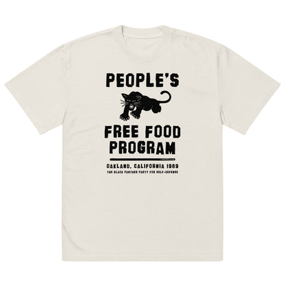 People's Free Food Program Oversized Premium Tee