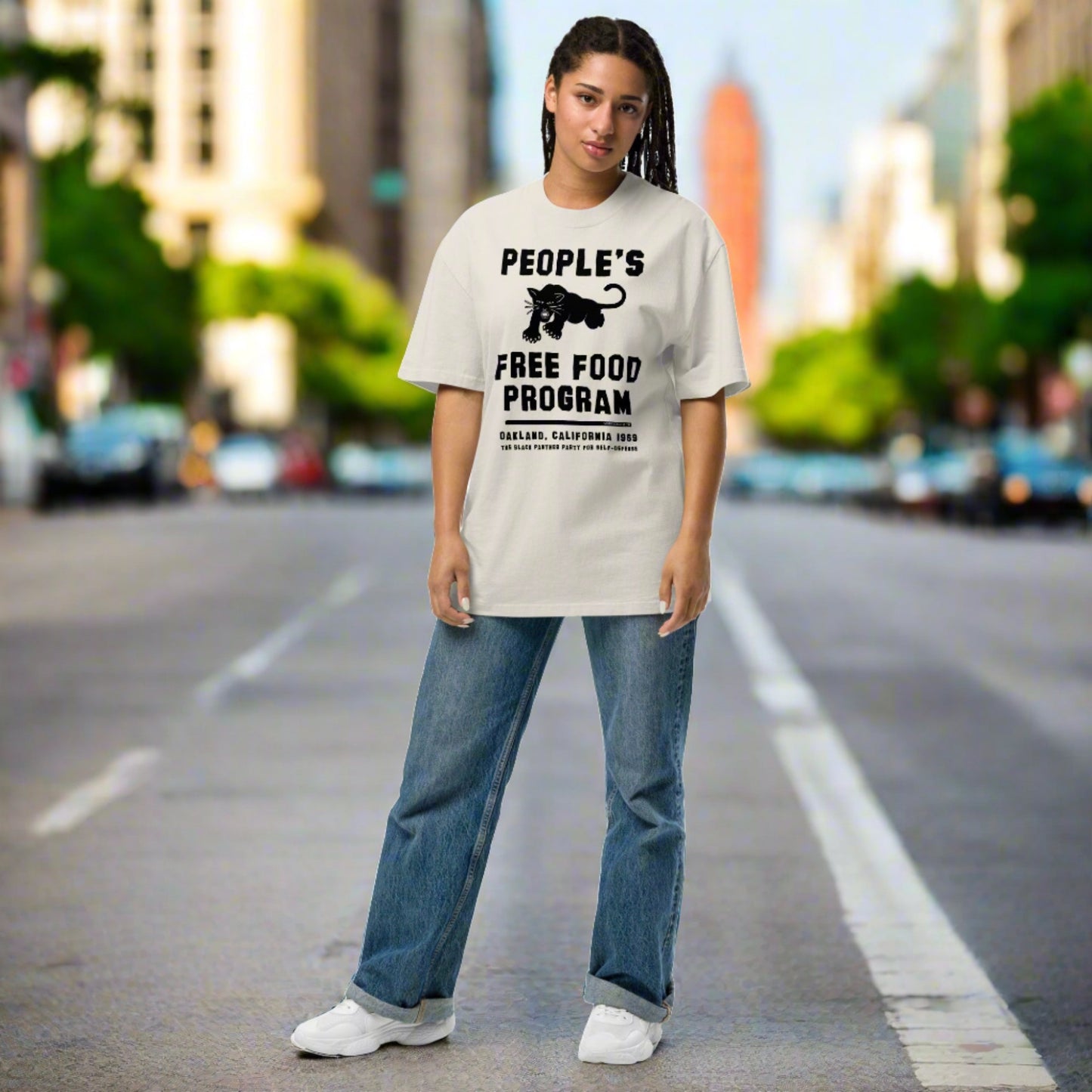 People's Free Food Program Oversized Premium Tee