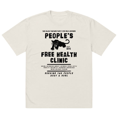 People's Free Health Clinic BPP oversized t-shirt in white